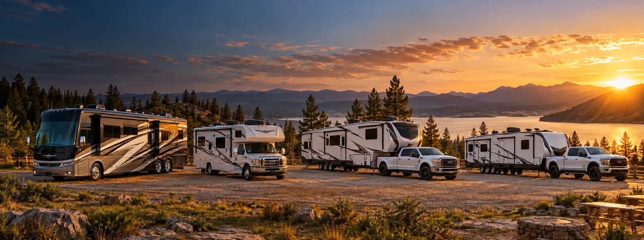 RV and motorcoach lineup